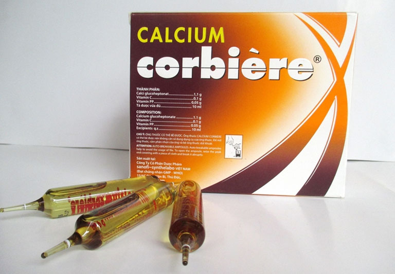 Thành phần của Canxi corbiere 10ml