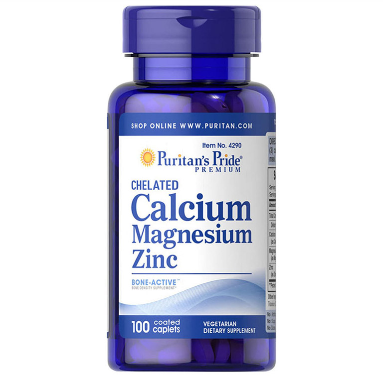 Viên uống canxi cho người lớn Puritan’s Pride Calcium Magnesium Zinc