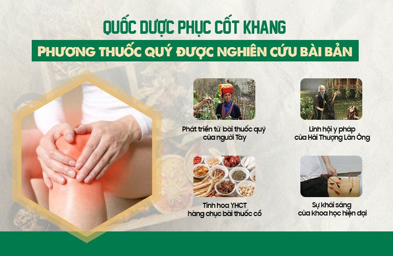 Bài thuốc điều trị thoái hóa xương khớp được nghiên cứu bài bản