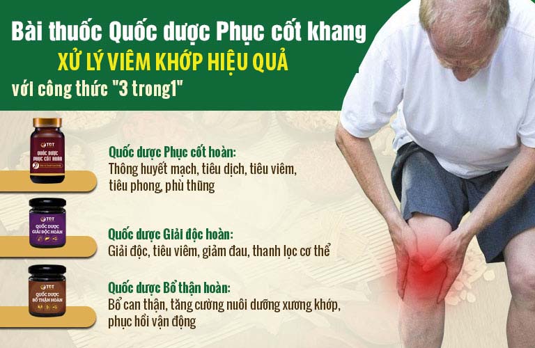 Công thức 3 trong 1 điều trị dứt điểm viêm đa khớp