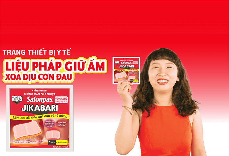 Miếng dán giữ nhiệt Salonpas Jikabari 