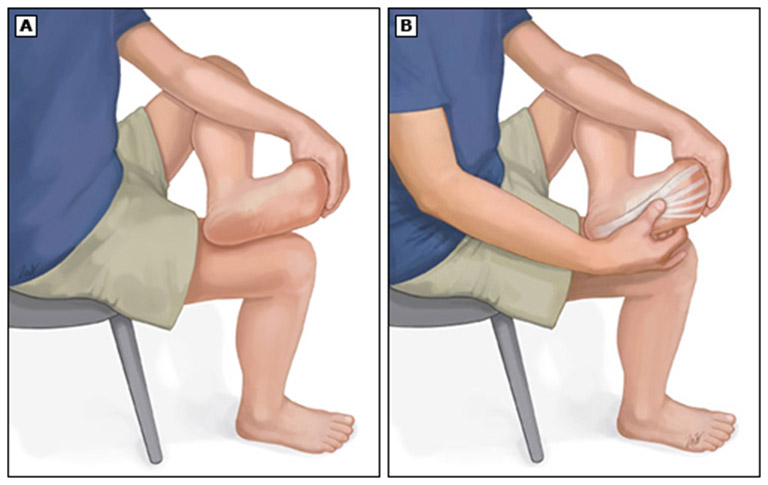 Bài tập kéo giãn cơ lòng bàn chân trị viêm cân gan chân