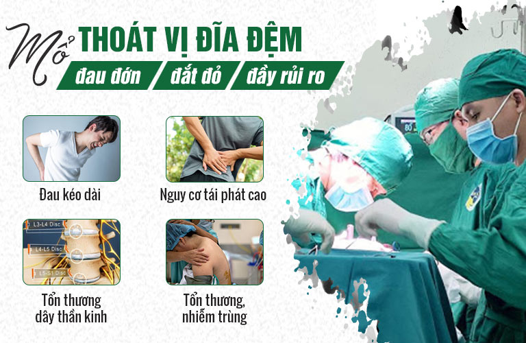 Những rủi ro khi mổ thoát vị đĩa đệm