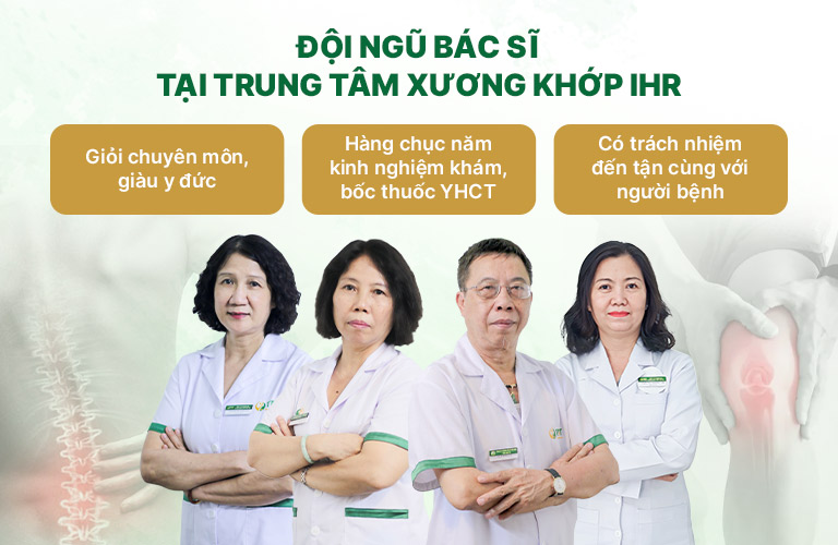 Trung tâm Xương khớp IHR quy tụ đội ngũ chuyên gia đầu ngành